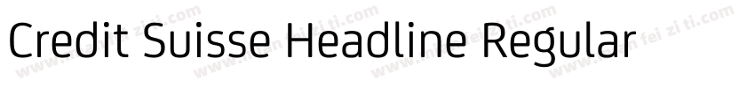 Credit Suisse Headline Regular字体转换